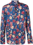 Etro Floral Button-up Shirt - Blue
