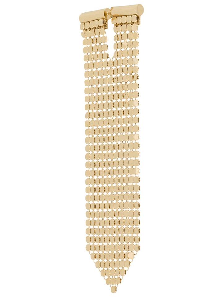 Paco Rabanne Hanging Chainmail Earrings - Gold