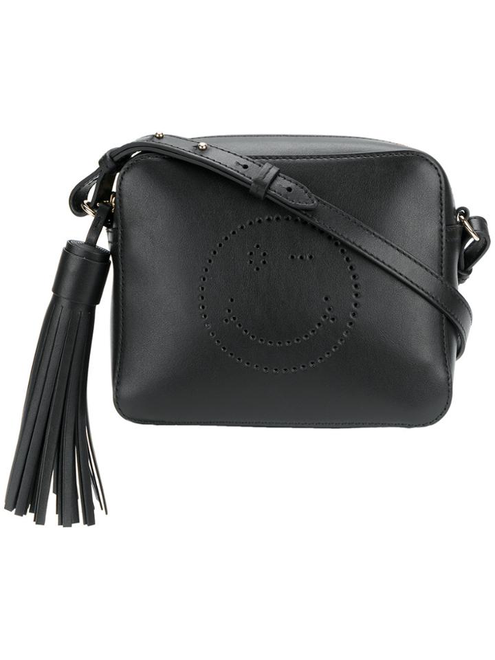 Anya Hindmarch Smiley Crossbody Bag - Black