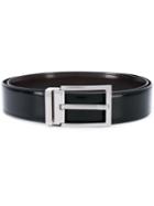 Salvatore Ferragamo - Reversible Buckle Belt - Men - Leather - 110, Black, Leather