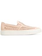 Tory Burch Huarache Slip-on Sneakers - Nude & Neutrals