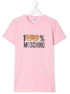 Moschino Logo Patch T-shirt - Pink & Purple