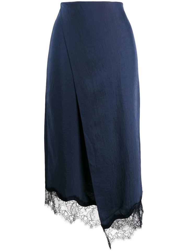 Vince Wrap Skirt - Blue