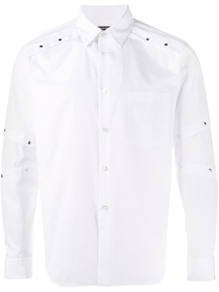 Comme Des Garçons Homme Plus Buttoned Panel Shirt, Men's, Size: Medium, White, Cotton