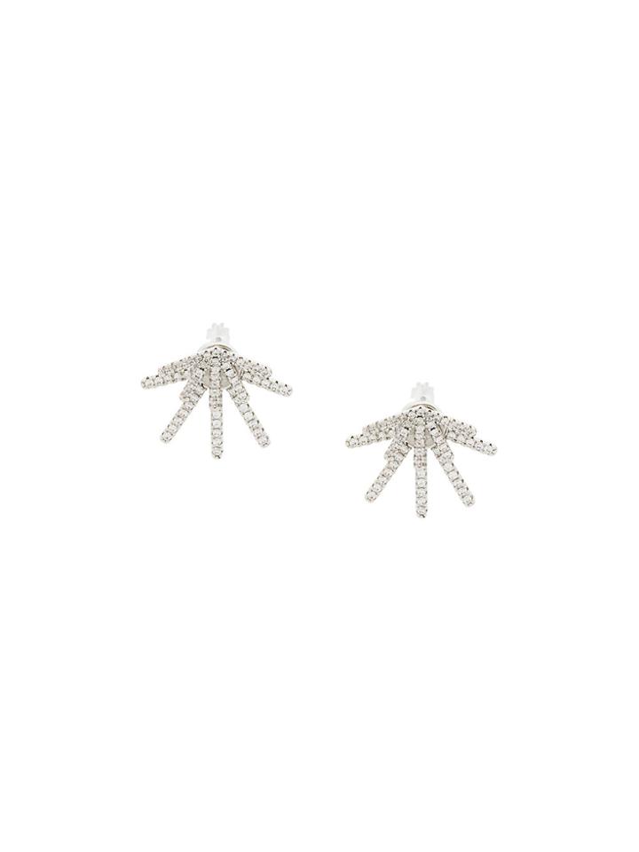 Federica Tosi Crystal Star Earrings - Metallic