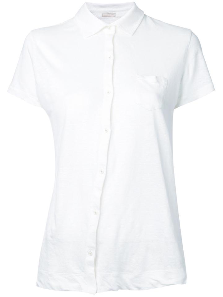 Massimo Alba Off-center Button Fastening Shirt - White