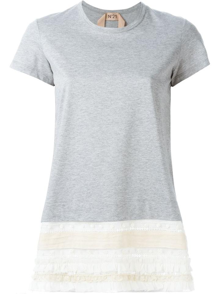No21 Hem Appliqué T-shirt