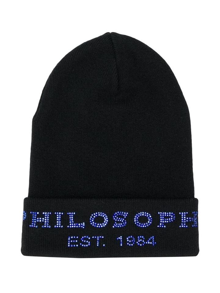 Philosophy Di Lorenzo Serafini Kids Studded Logo Hat - Black