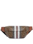 Burberry Medium Monogram Stripe E-canvas Bum Bag - Brown