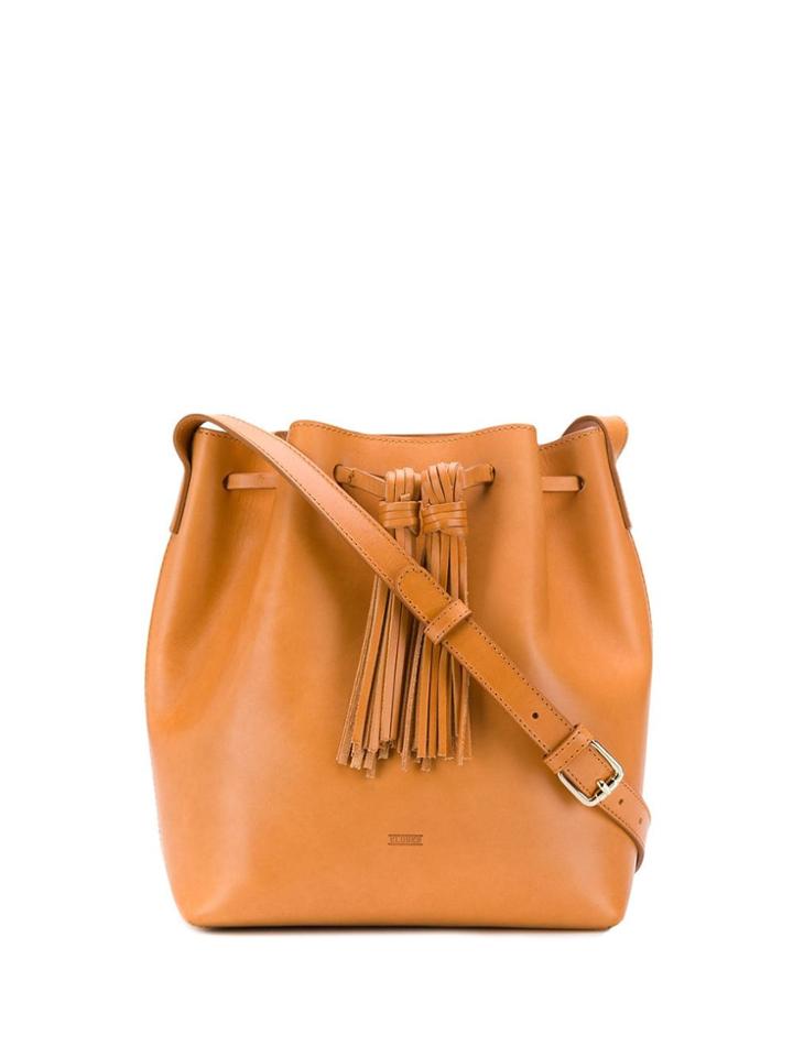 Closed Bucket Bag - Brown