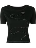 Emanuel Ungaro Vintage 1970's Embellished T-shirt - Black