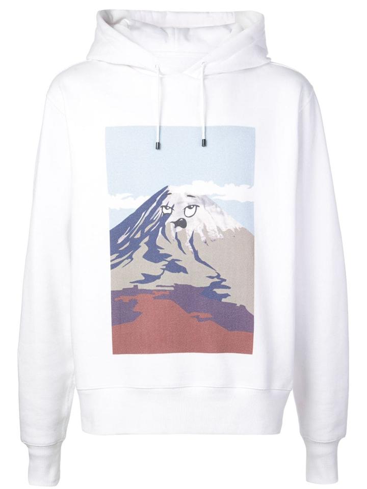 Aztech Mountain Mountain Doodle Hoodie - White