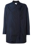 Aspesi Minimal Asymmetric Front Jacket, Women's, Size: Medium, Blue, Polyester