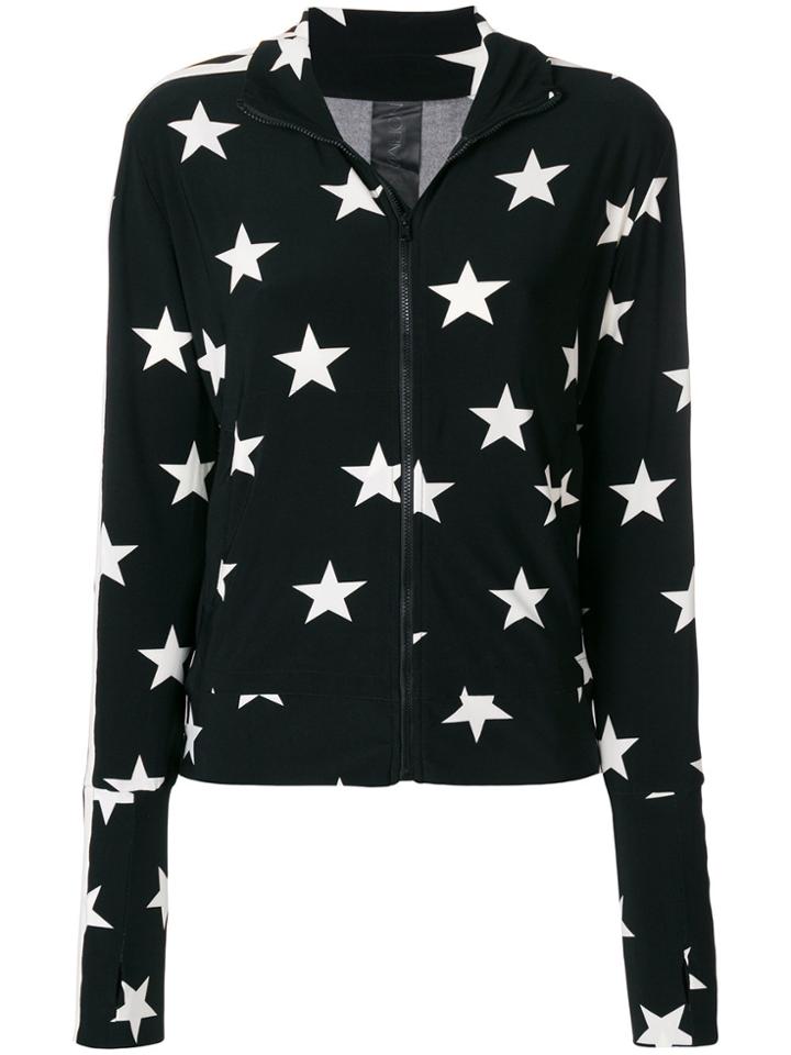 Norma Kamali Star Print Jacket - Black