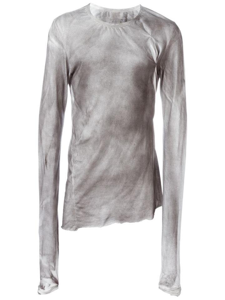 Lost & Found Ria Dunn Insert Back T-shirt, Men's, Size: Small, Grey, Cotton/cashmere