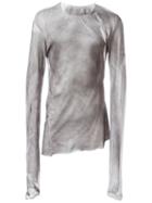 Lost & Found Ria Dunn Insert Back T-shirt, Men's, Size: Small, Grey, Cotton/cashmere