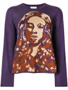 Sonia Rykiel Intarsia Face Jumper - Unavailable