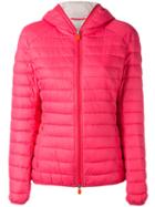 Save The Duck - Hooded Puffer Jacket - Women - Nylon/polyester - 5, Pink/purple, Nylon/polyester