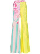 Halpern High Waisted Flared Canopy Trousers - Multicoloured