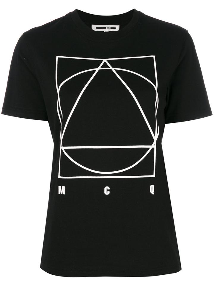 Mcq Alexander Mcqueen - Logo Print T-shirt - Women - Cotton - L, Black, Cotton