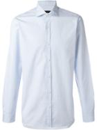 Z Zegna Classic Shirt, Men's, Size: 41, Blue, Cotton