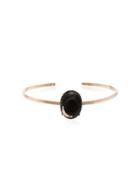 Andrea Fohrman 14k Yellow Gold Moon Stone White Diamond Bracelet