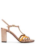 Chie Mihara High Block Heel Sandals - Neutrals