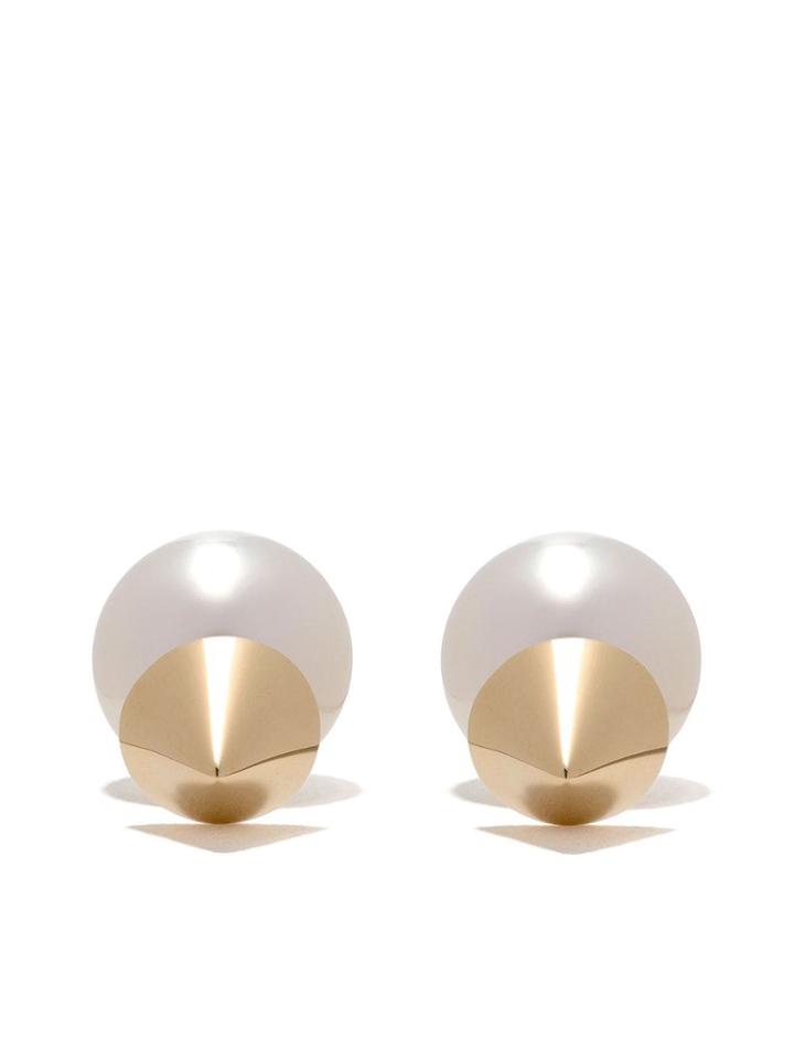 Tasaki 18kt Yellow Gold Refined Rebellion Signature Earrings