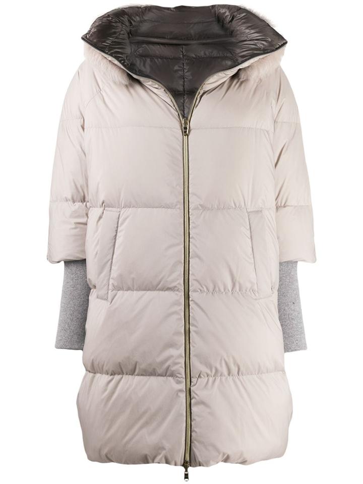 Herno Reversible Oversized Padded Coat - Neutrals