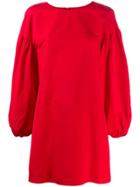 Valentino Puff Sleeve Dress - Red