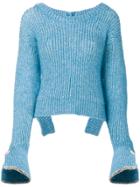 Aviù Ribbed Jumper - Blue