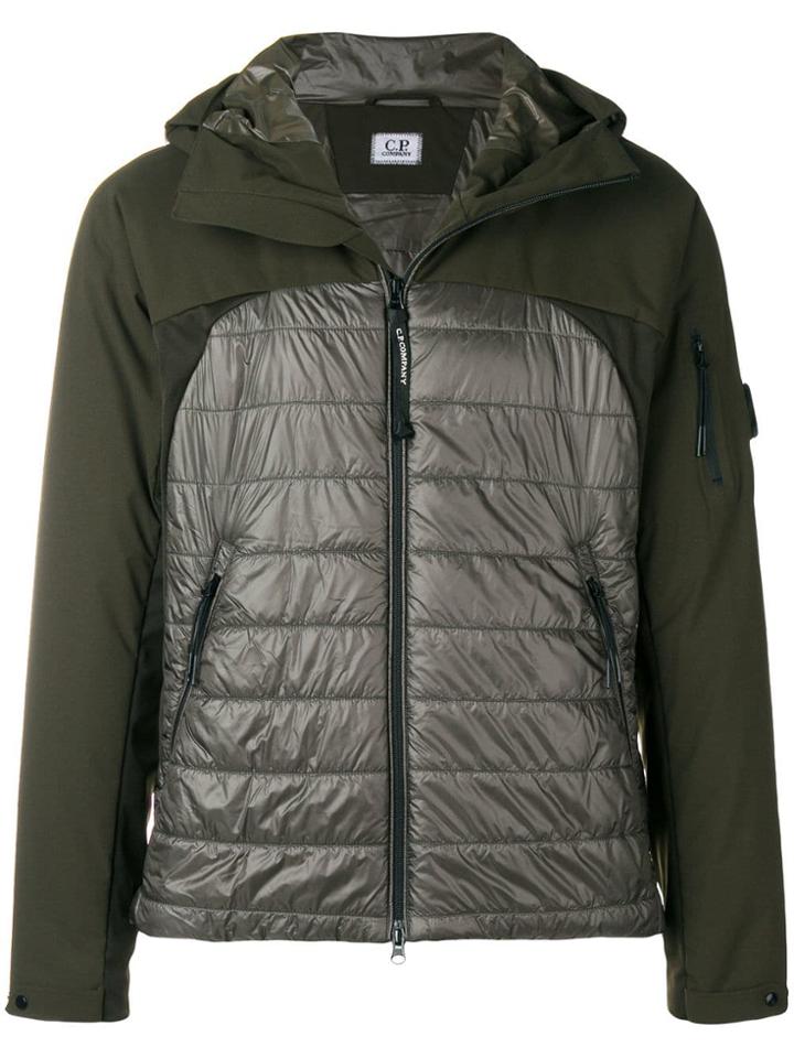 Cp Company Padded Bomber Jacket - Green