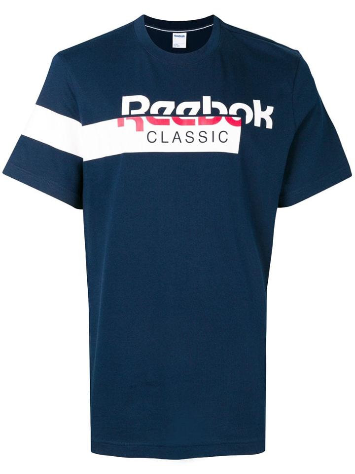 Reebok Logo Print T-shirt - Blue