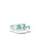 Fendi Kids Bow Detail Sandals, Girl's, Size: 35, Blue