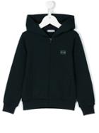 Dolce & Gabbana Kids Zip-up Hooded Sweatshirt, Girl's, Size: 8 Yrs, Blue