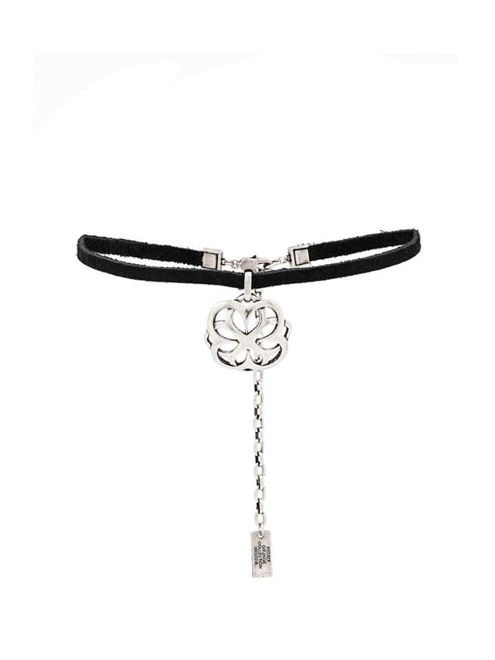 Marc Jacobs Flower Medallion Choker - Silver