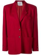 Fendi Pre-owned Straight Fit Blazer - Red