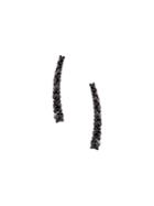 Alinka 'dasha' Black Diamond Small Slider Earrings, Women's, Metallic