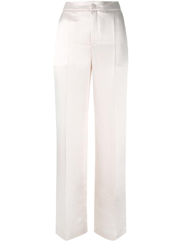 Lanvin - High-waisted Trousers - Women - Acetate - 38, Nude/neutrals, Acetate
