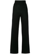Cashmere In Love Esther Striped Trousers - Black