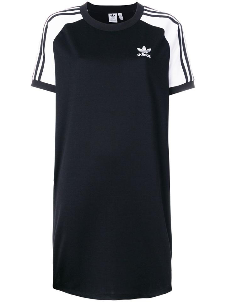 Adidas Adidas Originals Adicolour 3-stripe Raglan Dress - Black