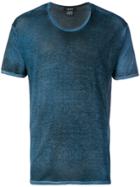 Avant Toi Tie-dye Round Neck T-shirt - Blue