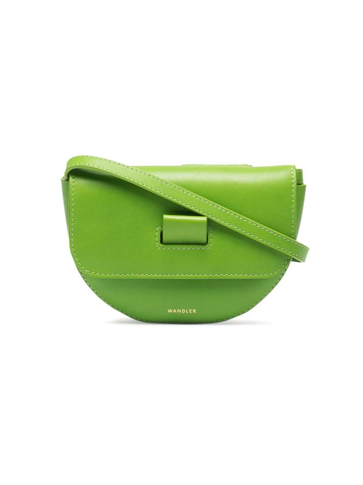 Wandler Mini Green Leather Anna Belt Bag