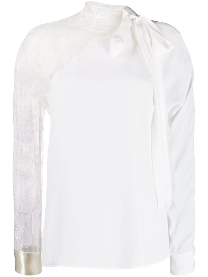 Philosophy Di Lorenzo Serafini Asymmetric Lace Blouse - White