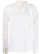 Philosophy Di Lorenzo Serafini Asymmetric Lace Blouse - White