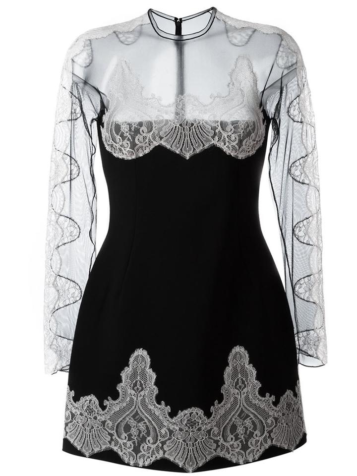 Francesco Scognamiglio Sheer Panel Dress