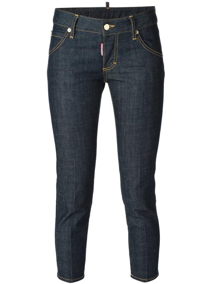 Dsquared2 'deana' Jeans, Women's, Size: 42, Blue, Cotton/spandex/elastane/silk