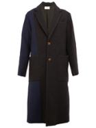 Song For The Mute Colour Block Single Breasted Coat