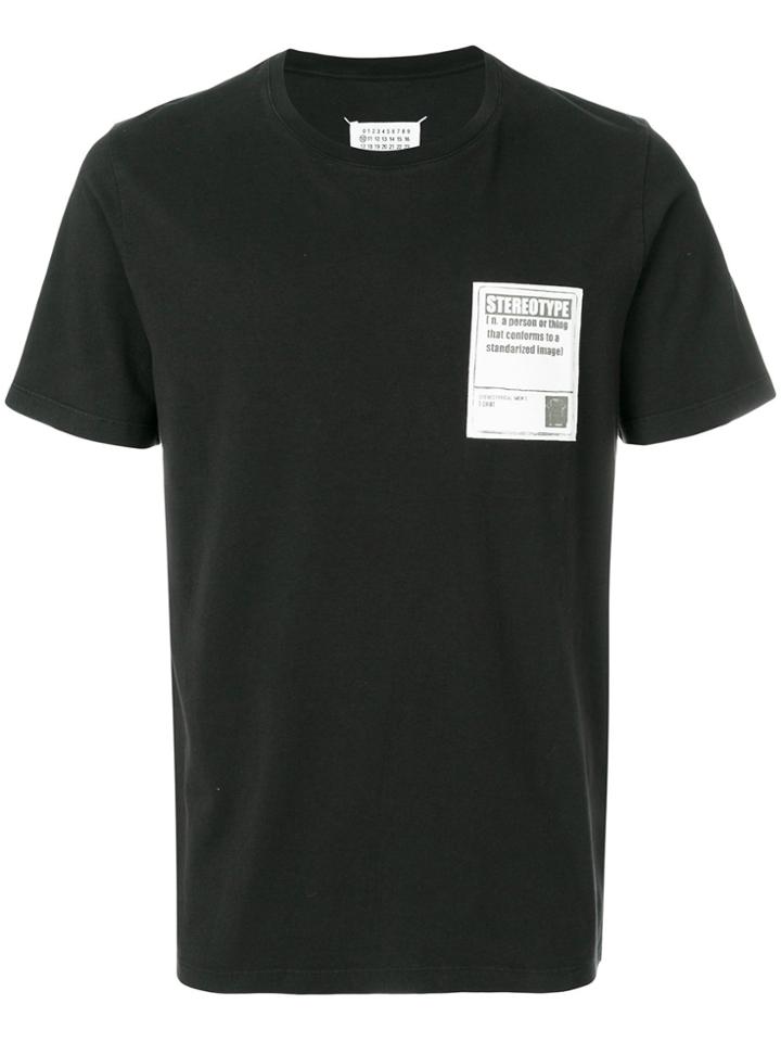 Maison Margiela Stereotype Patch T-shirt - Black