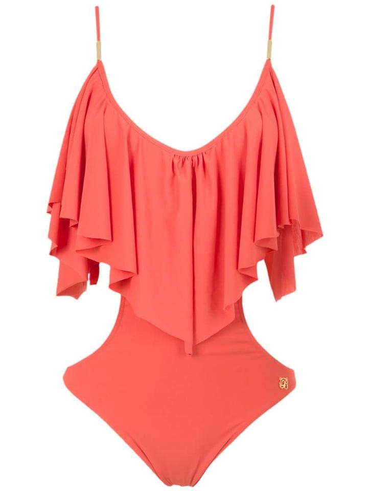 Brigitte Frill Swimsuit - Yellow